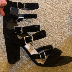 Sam Edelman Black buckle heels size 11
